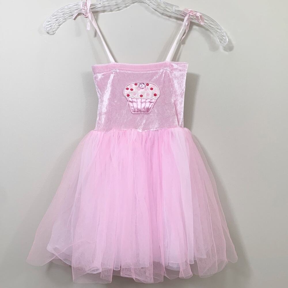 Creative Education Velvet/Tulle Cupcake Tu-Tu Pink Dress